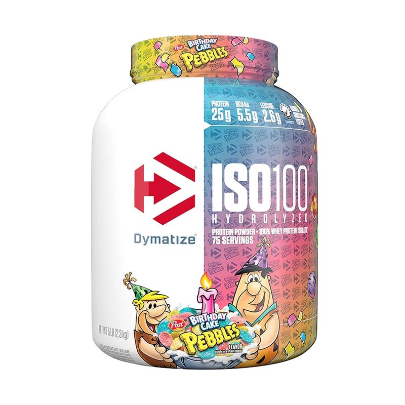DYMATIZE - Proteína ISO 100 Dymatize 5 Lb Birthday Cake Pebbles