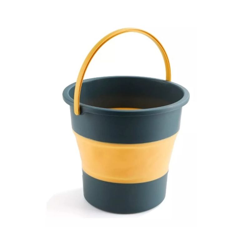 GENERICO - Balde Plegable 4.6 Litros Cubo Silicona