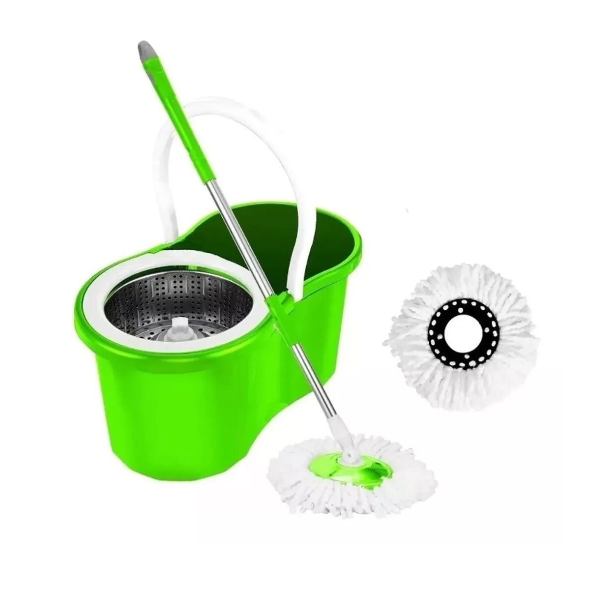 GENERICO - Trapeador Giratorio Mopa Para Piso Mopa Giratorio 360° Balde