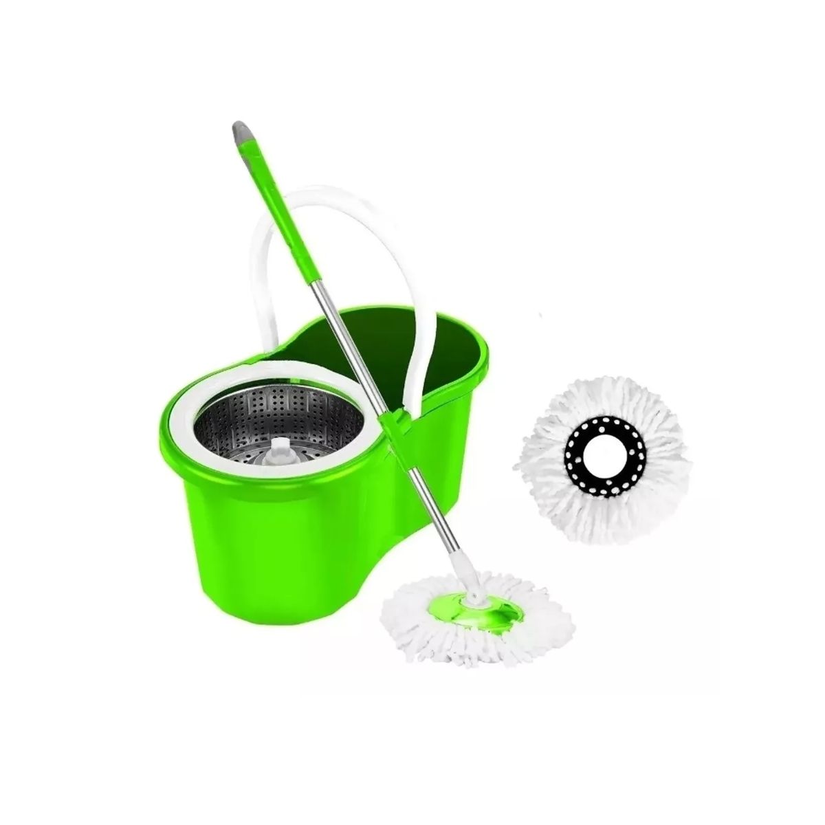 GENERICO - Trapeador Giratorio Mopa Para Piso Mopa Giratorio 360° Balde