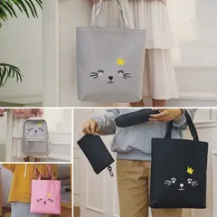 SANTU HOME & DECO - Juego de Mochilas Diseño de Gato Negro