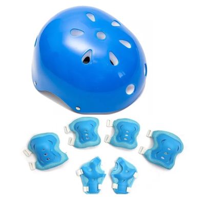 Imagen 2 del producto Casco de Bicicleta mas Protectores Azul
