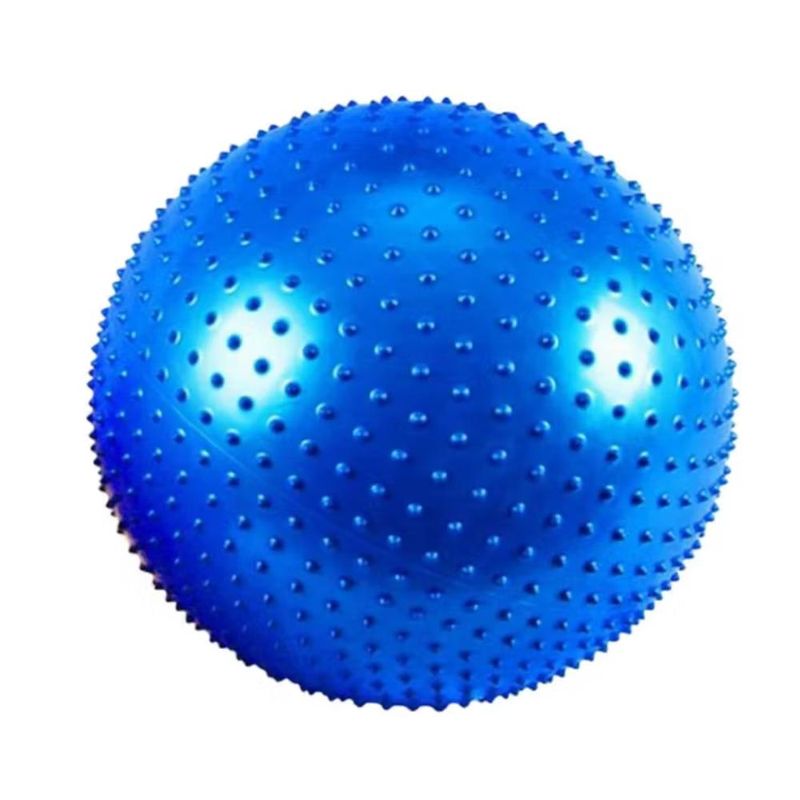 AK SPORT - Pelota  Balón Pilates  Yoga  Masaje  Erizo 75cm Azul
