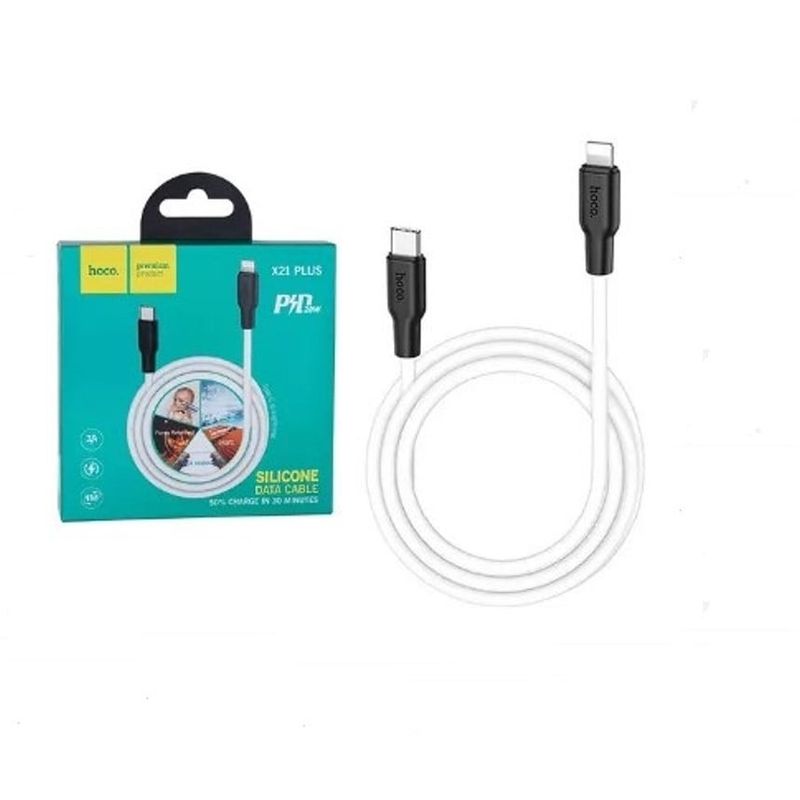 HOCO - Cable Hoco X21 Plus USB Tipo-C - Lightning 20W
