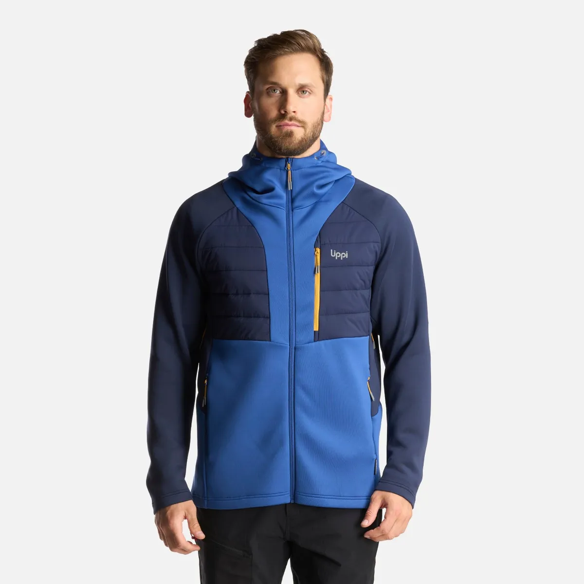 LIPPI - Chaqueta Hombre ColdMove WindBreaker SteamPro Hoody Jacket Azul Lippi