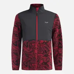 LIPPI - Chaqueta Hombre Glaciar Sherpa-Pro Jacket Print Burdeo