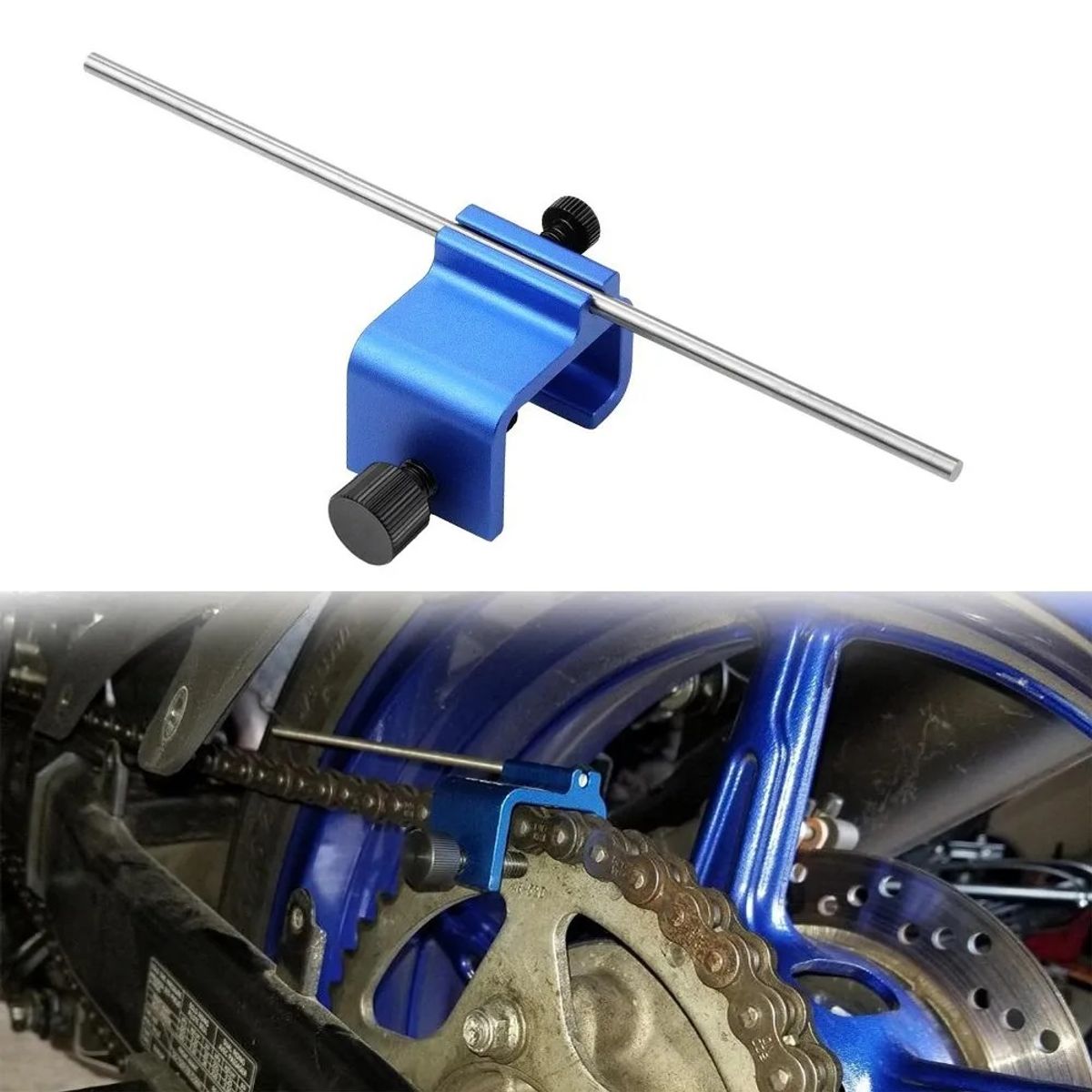 GENERICO - Alineador de Cadenas para Motos Universal