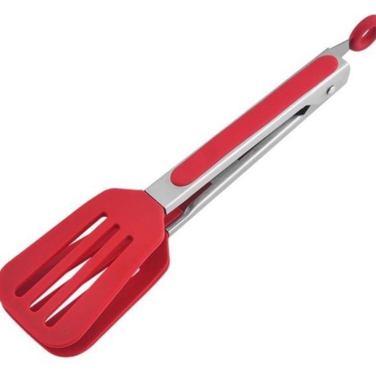 GENERICO - Pinza Espátula Cocina Parrilla Acero Inoxidable Silicona