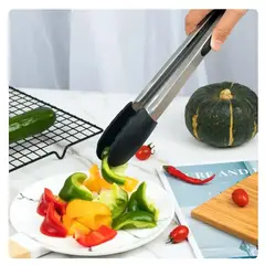 GENERICO - Pinza Cocina Parrilla 28 Cms. Punta De Silicona +Regalo
