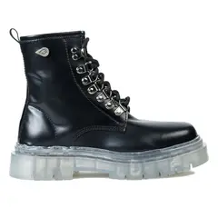 LANDAZURI - Botín Cuero Priss Negra Cristal