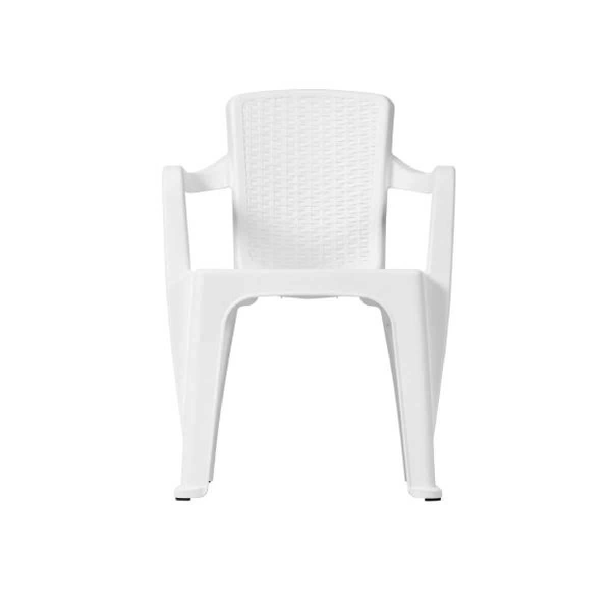 QRUBBER - Silla Plástica con Brazos Infinity tipo Rattán MQ QRubbber