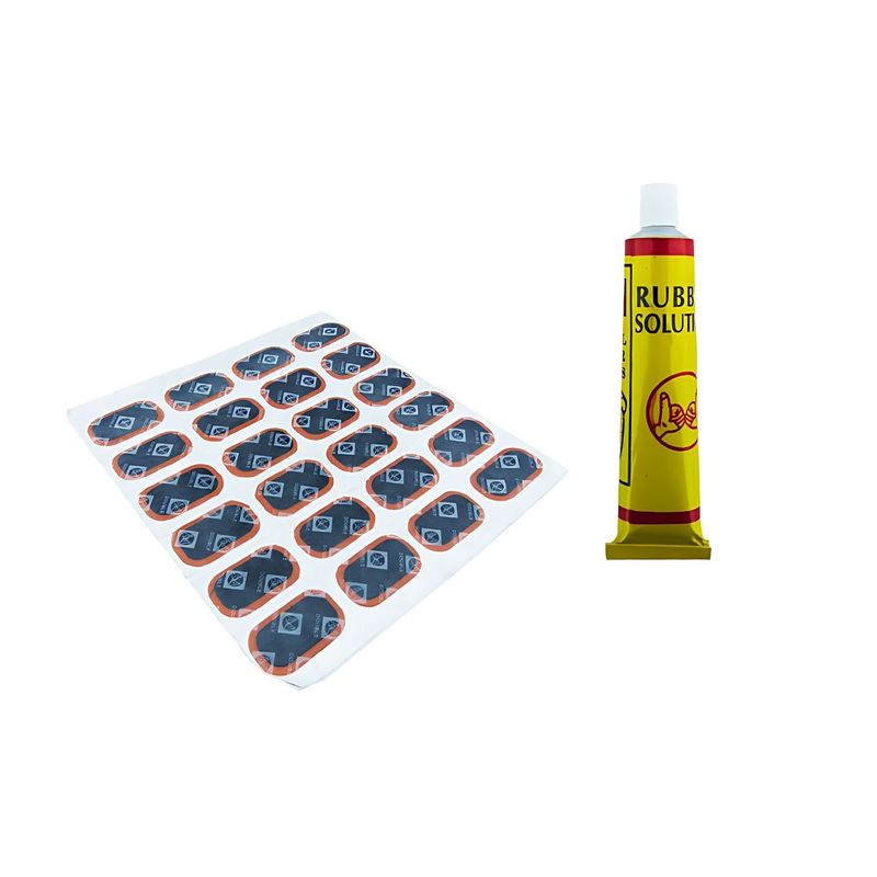 GENERICO - Set 48 Parches con Pegamento para Neumático Bicicleta o Autos