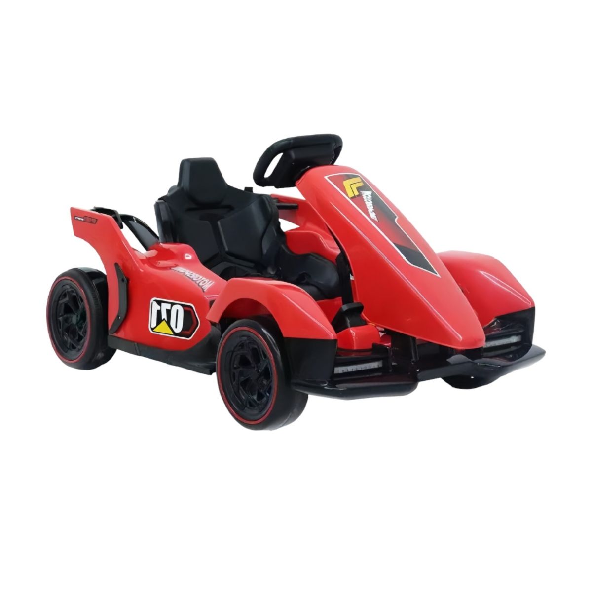 LUBABYCAS - Go Kart Auto Eléctrico 12V7AH Con Control Rojo LuBabycas