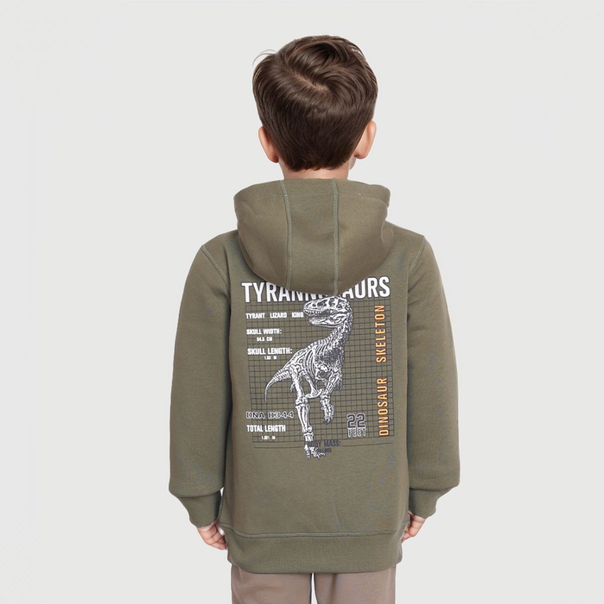 FASHION'S PARK - Polerón Niño Estampado Verde Militar Fashion's Park