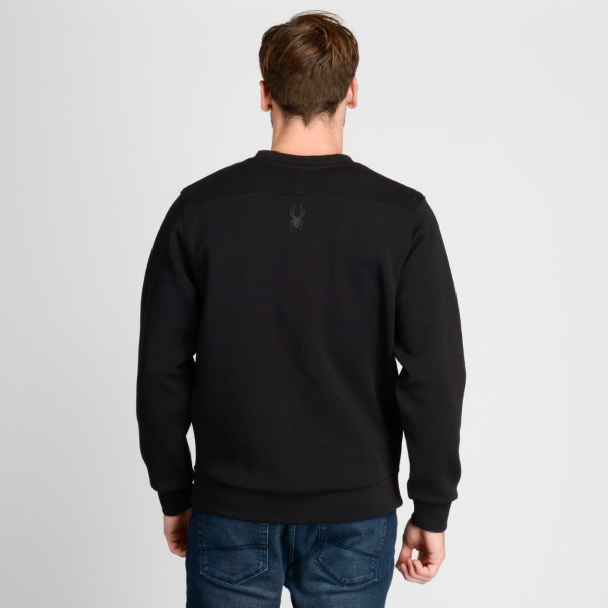 SPYDER - Polerón Lifestyle Hombre Spyder Crew Negro
