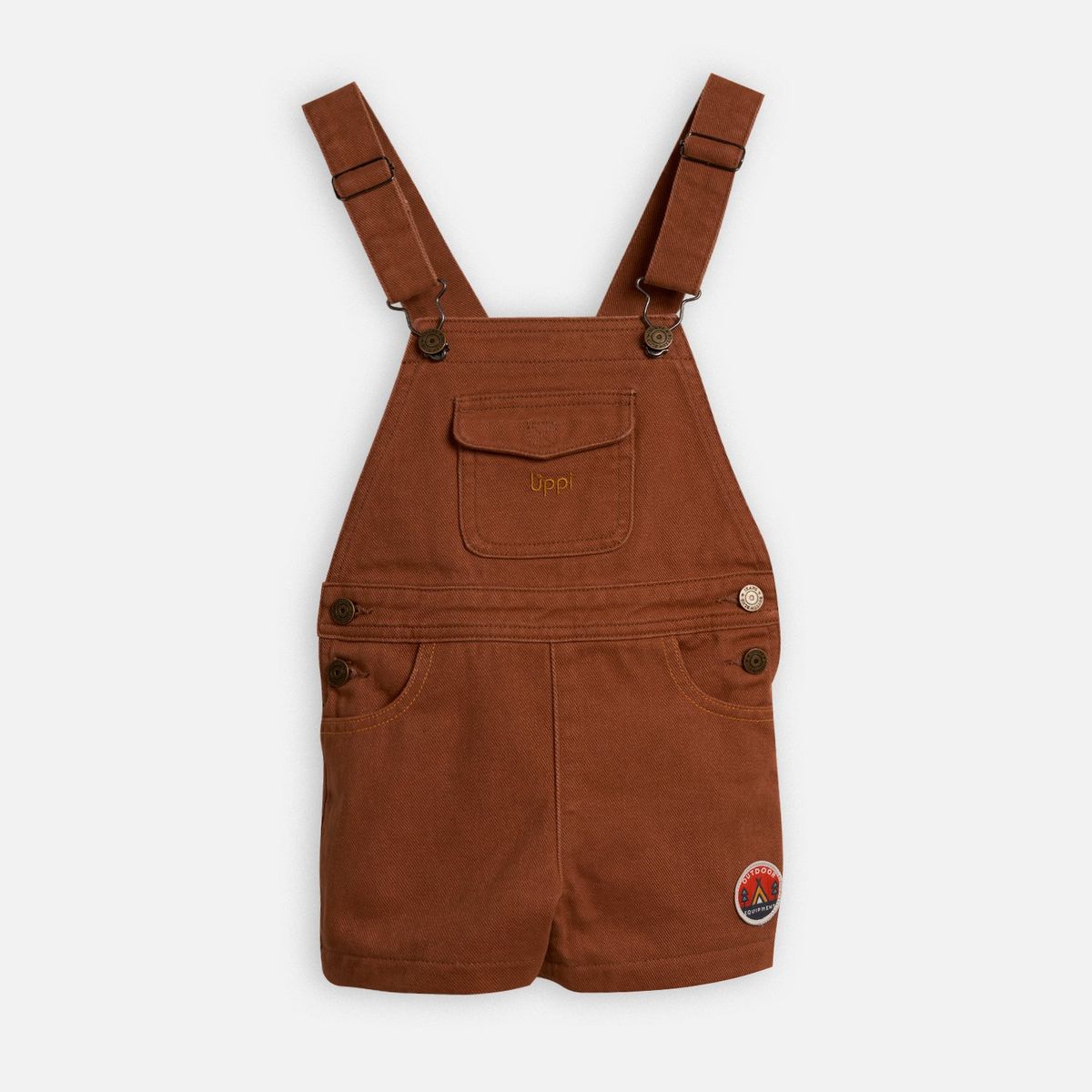 LIPPI - Jardinera Baby Boy CountrySide Overalls Café Pardo Lippi