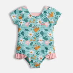 LIPPI - Traje de Baño Baby Girl Pipa Swimwear Print Turquesa Claro