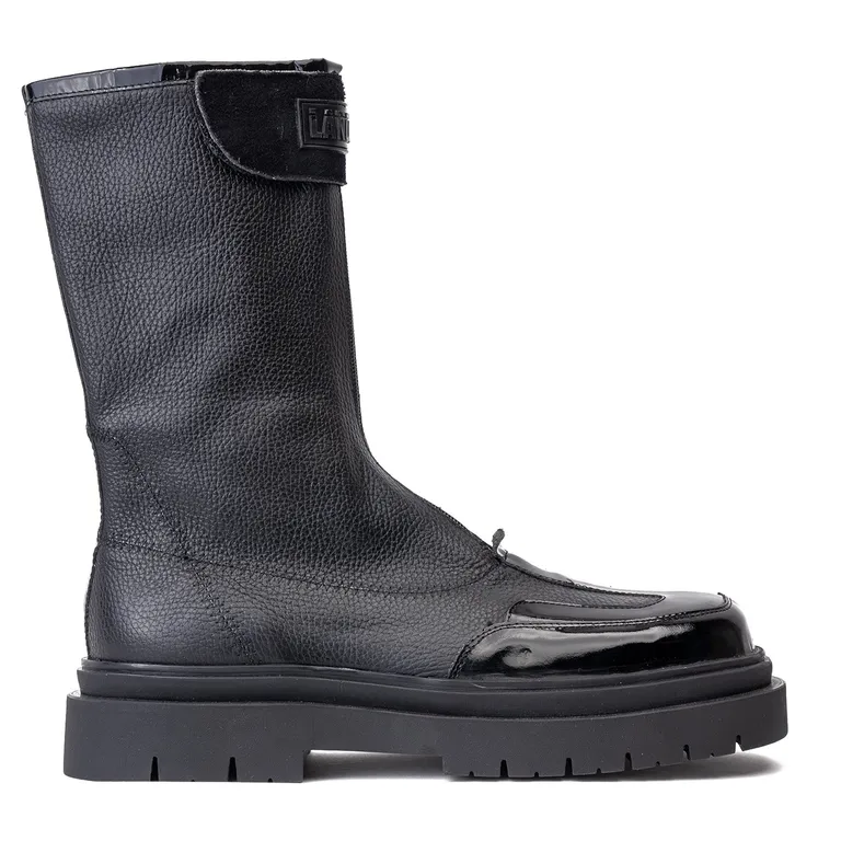 Bota Cuero Sapper Negro