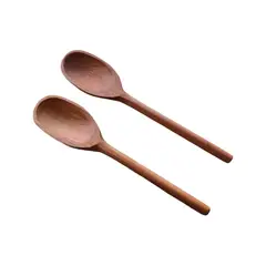 WITRALUN SOUTH AMERICA HANDMADE CRAFT - Set de 2 cucharas de servir madera nativa