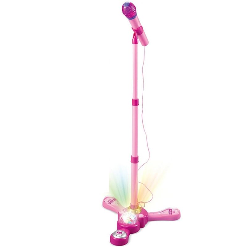 SPACEZAT - Microfono Karaoke con Luz, Amplificador y Lector MP3