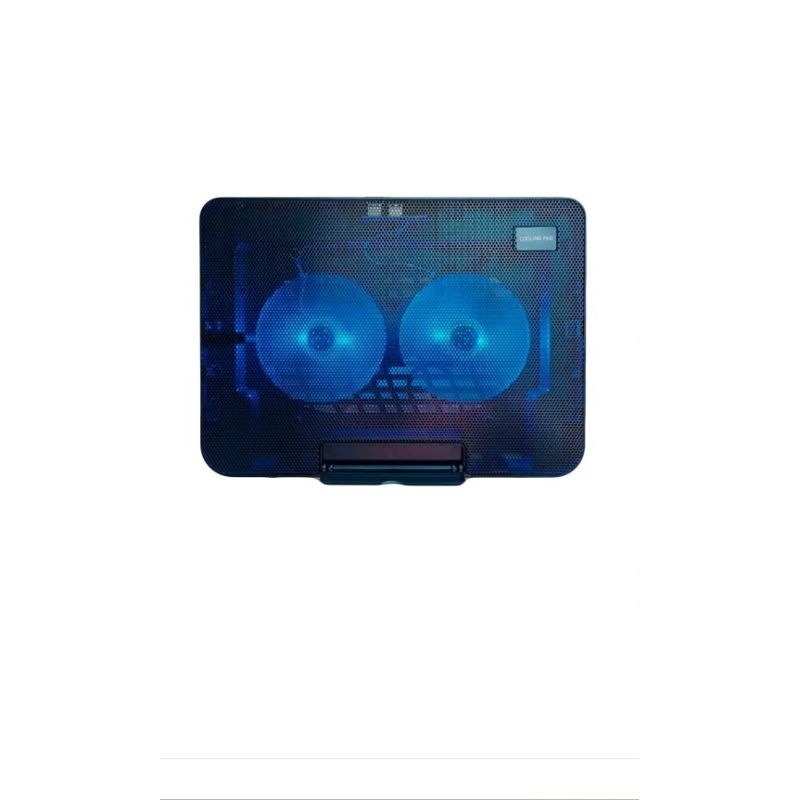 GENERICO - Base Ajustable Para Macbook Soporte Notebook Fan Cooler LED Azul