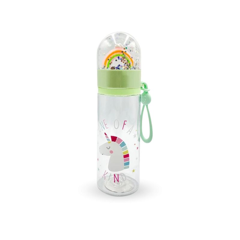 SANTU HOME & DECO - Botella Arcoíris Antiderrame 460ml Verde
