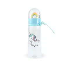 SANTU HOME & DECO - Botella Arcoíris Antiderrame 460ml Celeste