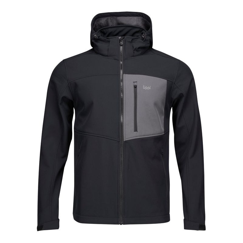 LIPPI - Chaqueta Hombre Macaya Softshell Hoody Jacket Negro Lippi