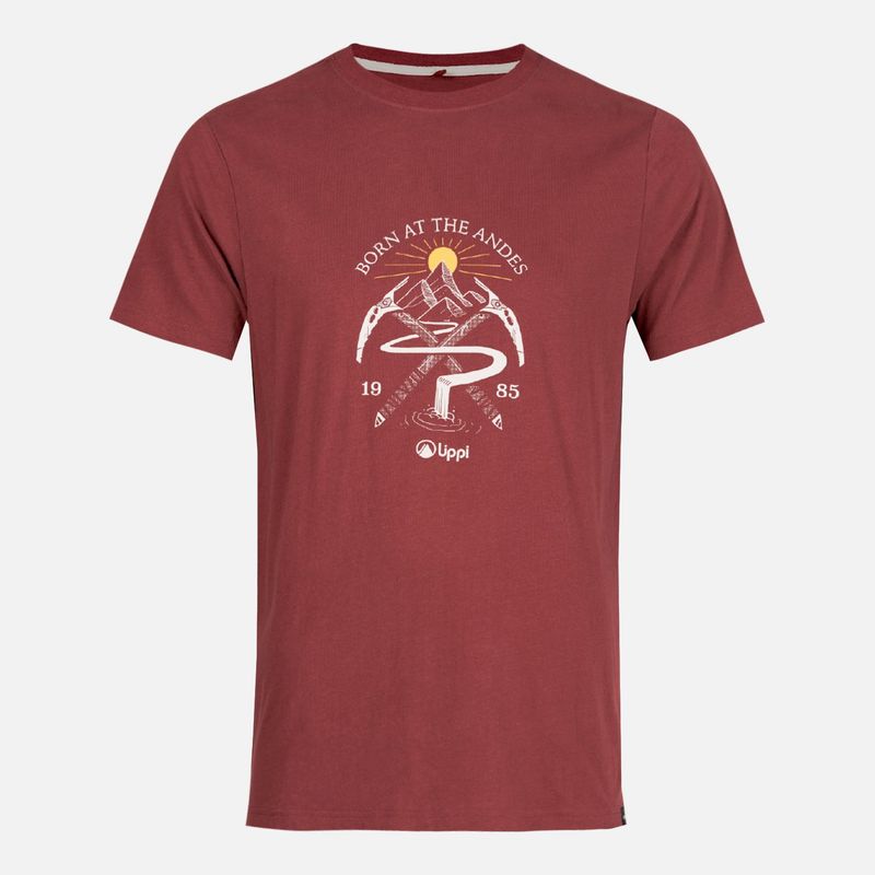 LIPPI - Polera Hombre Classic Piolet T-Shirt Vino Lippi