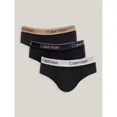 CALVIN KLEIN - Pack 3 Slips Micro Stretch Negro