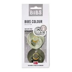 BIBS - Pack Chupetes Talla 2 - Sage Hunter/Green