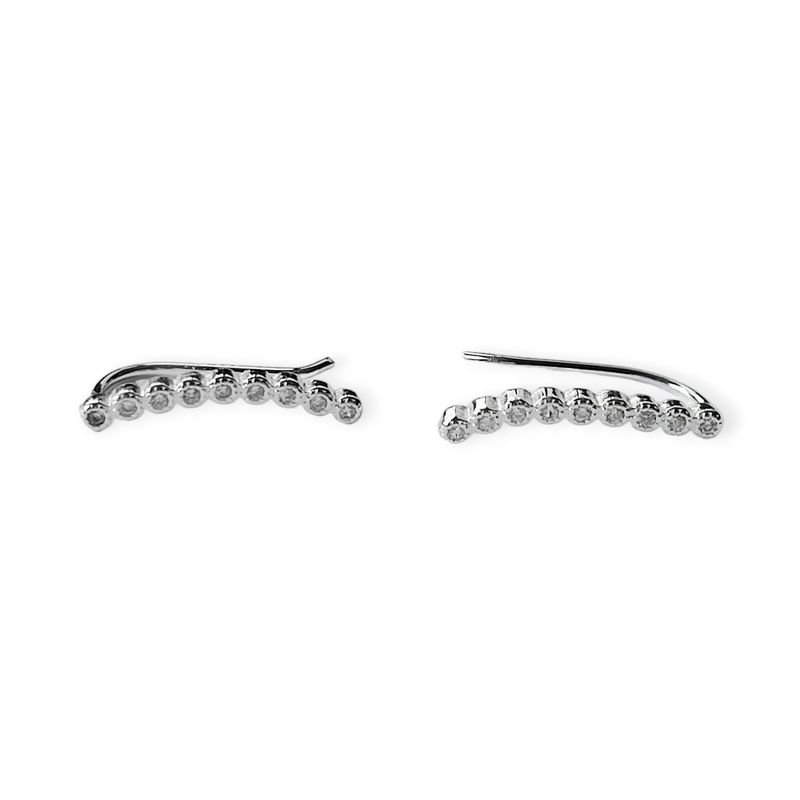 ANDREA COGGIOLA JOYAS - Aros Trepador Circones Mini Plata Fina 925