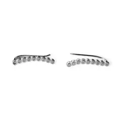 ANDREA COGGIOLA JOYAS - Aros Trepador Circones Mini Plata Fina 925
