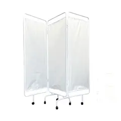 BOTICAMED - Biombo Clínico de 3 cuerpos Esmaltado Blanco