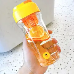 SANTU HOME & DECO - Botella Patito Tapa Rosca 550 ml Amarillo