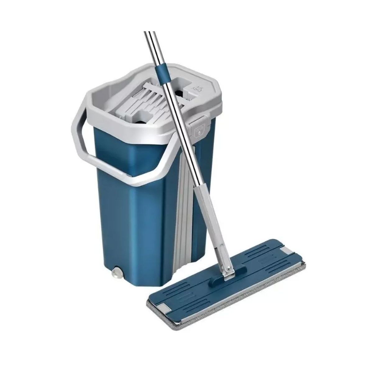 GENERICO - Mopa Trapeador Microfibra Escurridor Balde 360° Fregona