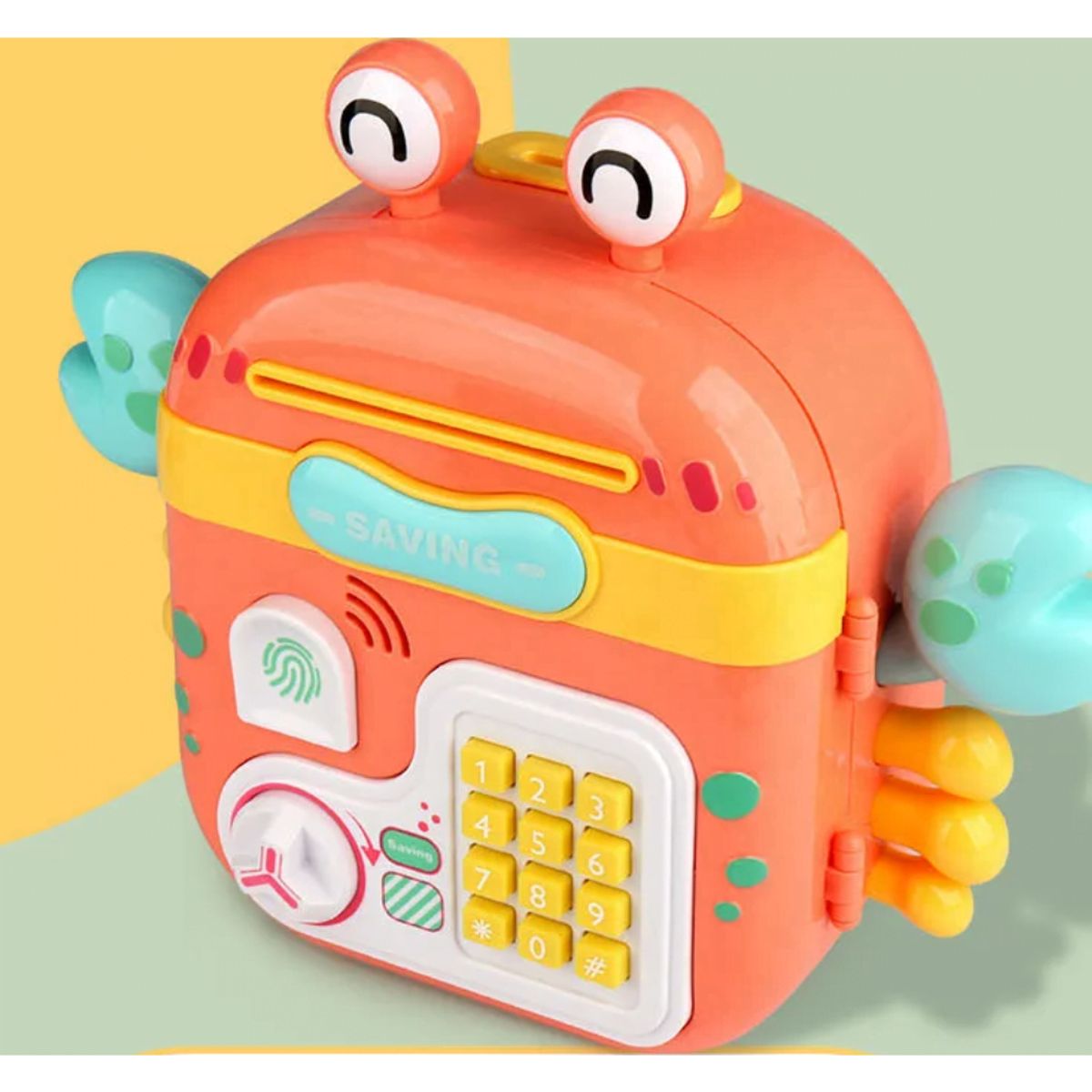 SPACEZAT - Alcancía Juguete Electrónica Tipo Caja Fuerte Rosado