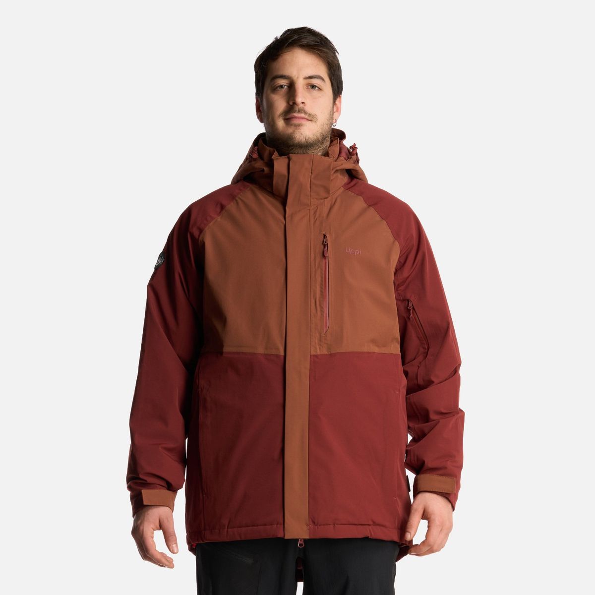 LIPPI - Chaqueta Hombre Andes B-Dry Hoody Jacket Terracota Lippi