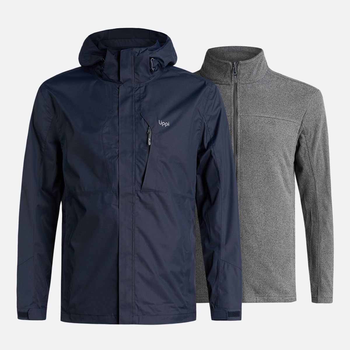 LIPPI - Chaqueta Hombre Tres Cruces Fusion-3 Hoody Jacket Azul Marino Lippi