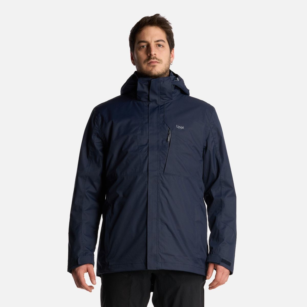LIPPI - Chaqueta Hombre Tres Cruces Fusion-3 Hoody Jacket Azul Marino Lippi