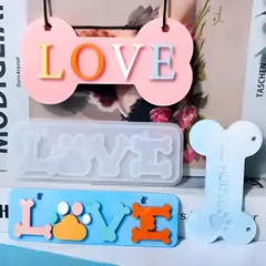 GENERICO - Moldes De Silicona Resina Hueso Perro Molde Resina Hueso