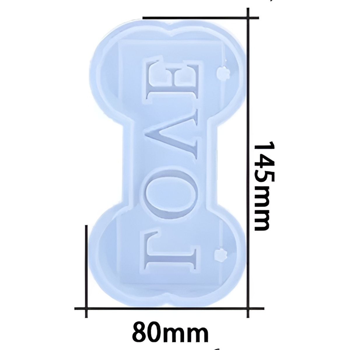 GENERICO - Moldes De Silicona Resina Hueso Perro Molde Resina Hueso