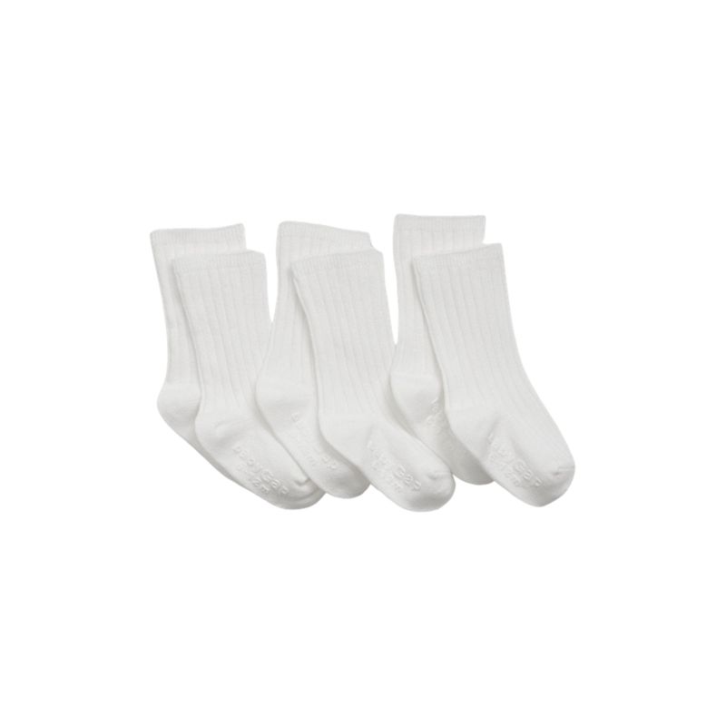 GAP - Calcetines Pack De 3 Unisex Bebé Blanco