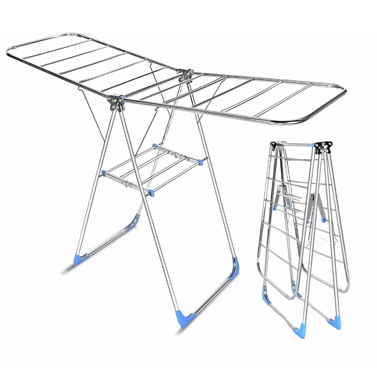 CRUSEC - Tendedero Plegable Para Ropa Metálico Colgadero 150 CM