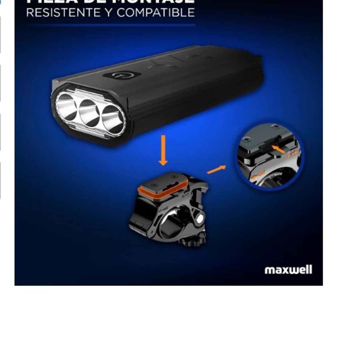 GENERICO - Luz Bicicleta Set Delantera Trasera Usb Impermeable Aluminio