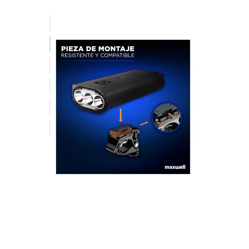 GENERICO - Luz Bicicleta Set Delantera Trasera Usb Impermeable Aluminio