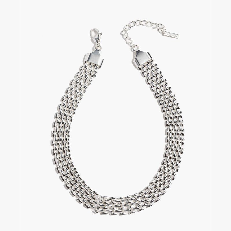 LOUNGE - Collar Mujer Choker Plateado
