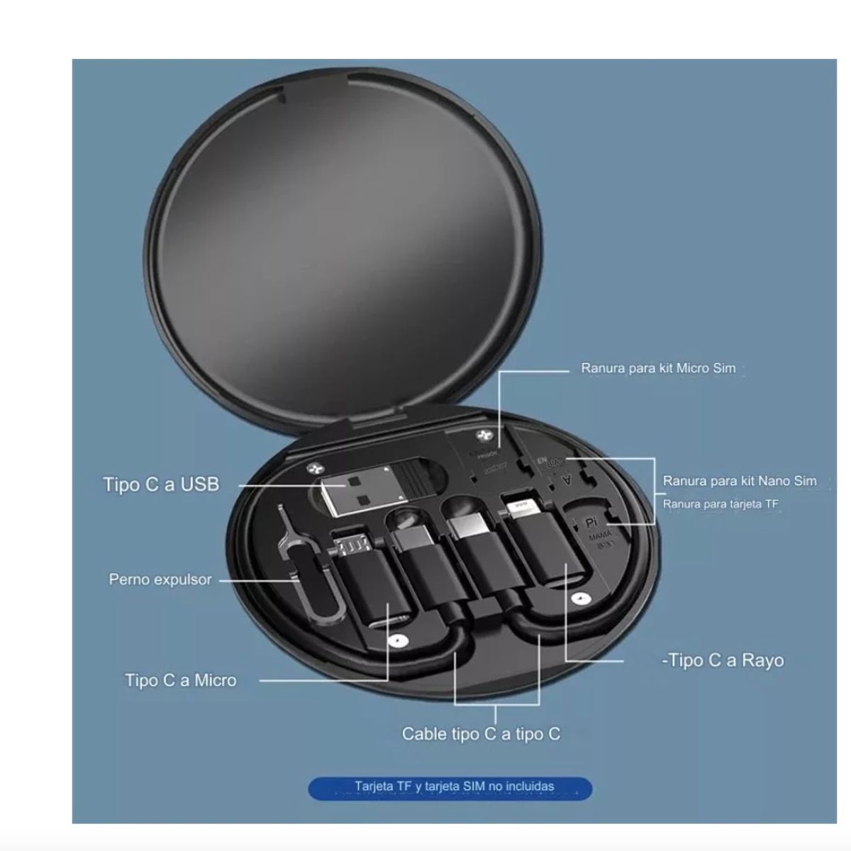 GENERICO - Kit Adaptador Carga Rapida Usb Tipo C Para iPhone Y Android