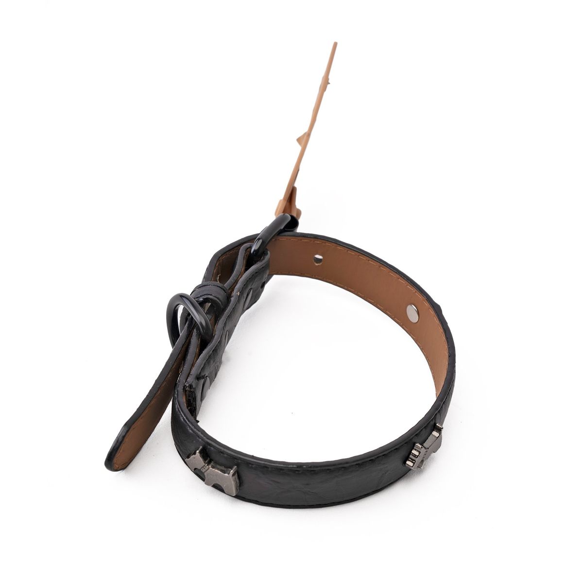 CHINITOWN - Collar Liso Negro Chinitown