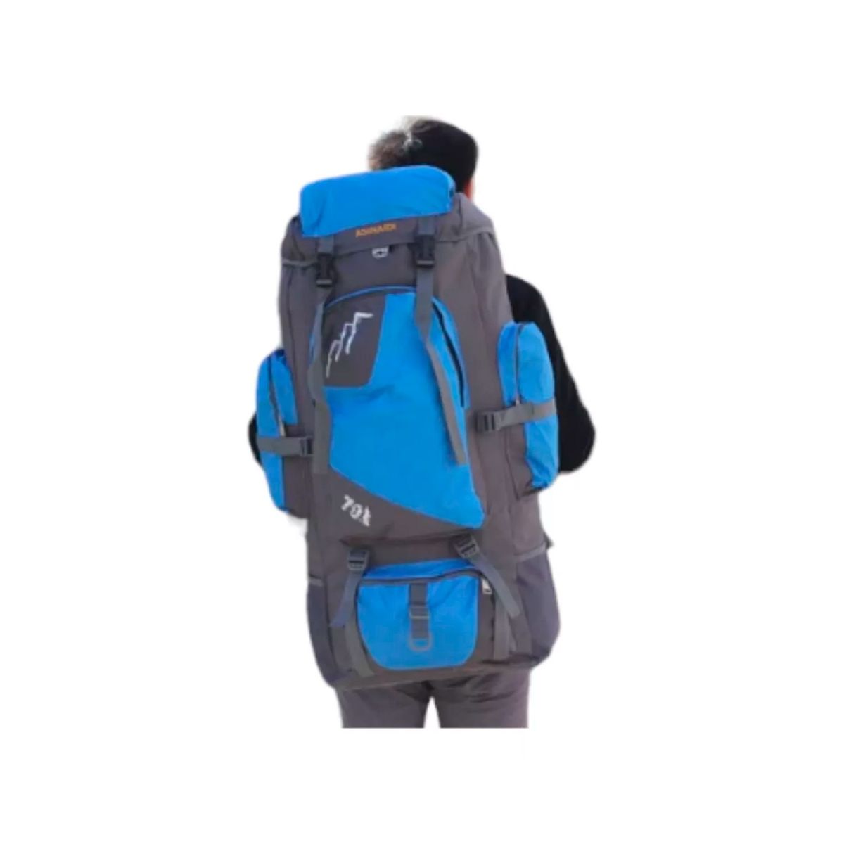 GENERICO - Mochila Bolso Impermeable Camping Trekking Y Viajes D 90ltrs